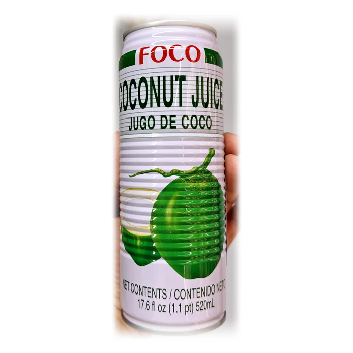 Foco Coconut Juice — acqua di cocco in lattina