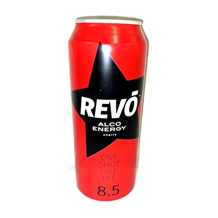 Revo Alco Energy Cherry — bevanda alcolica energetica alla ciliegia