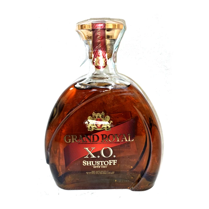 Shustoff Grand Royal X.O. — brandy ucraino in decanter