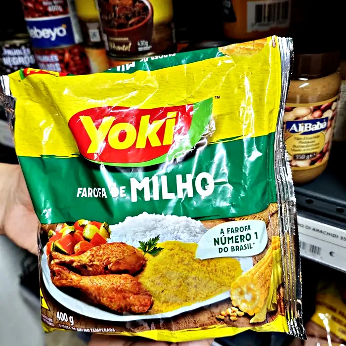 Yoki Farofa de milho — farina di mais condita