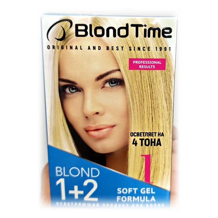 Blond Time Blond 1+2 — decolorante in gel morbido, schiarisce di 4 toni