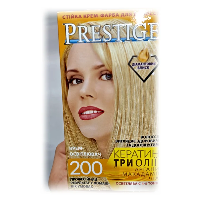 Prestige Crema schiarente 200 — decolorante in crema, schiarisce di 4-5 toni