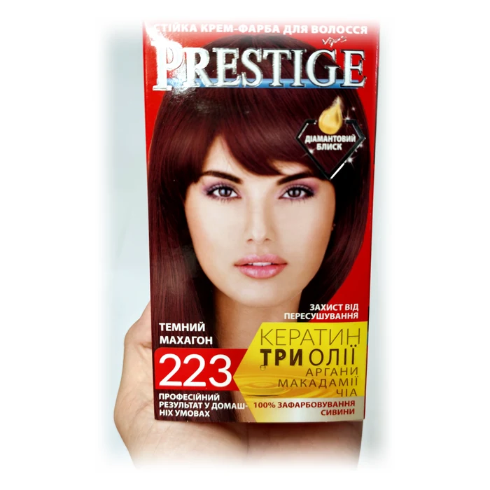 Prestige Crema colorante 223 — темний махагон / mogano scuro