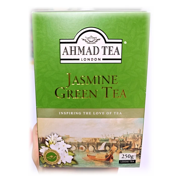 Ahmad Tea Jasmine Green Tea — tè verde al gelsomino in foglia