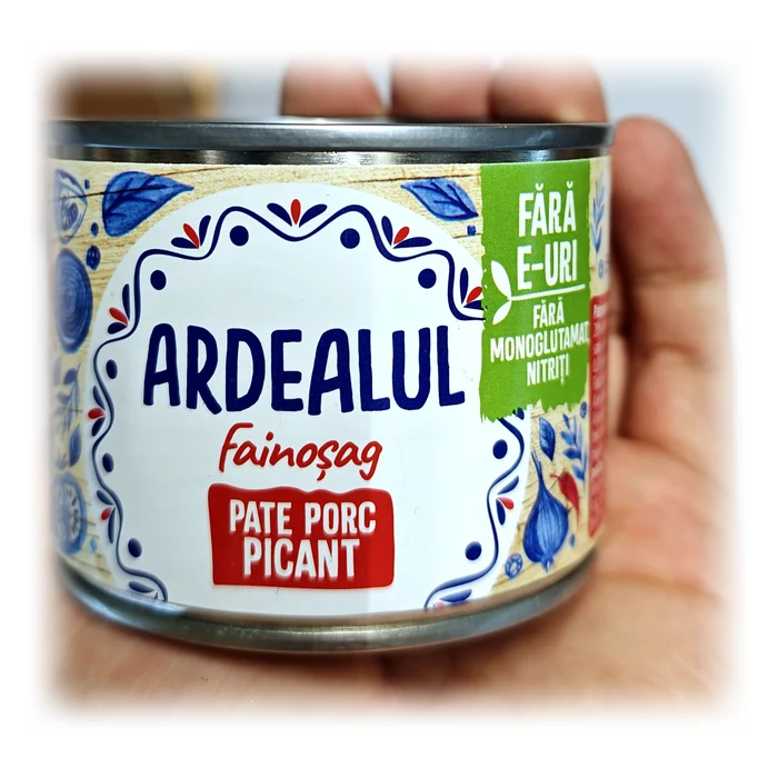 Ardealul Fainoșag Pate porc picant — paté di maiale piccante