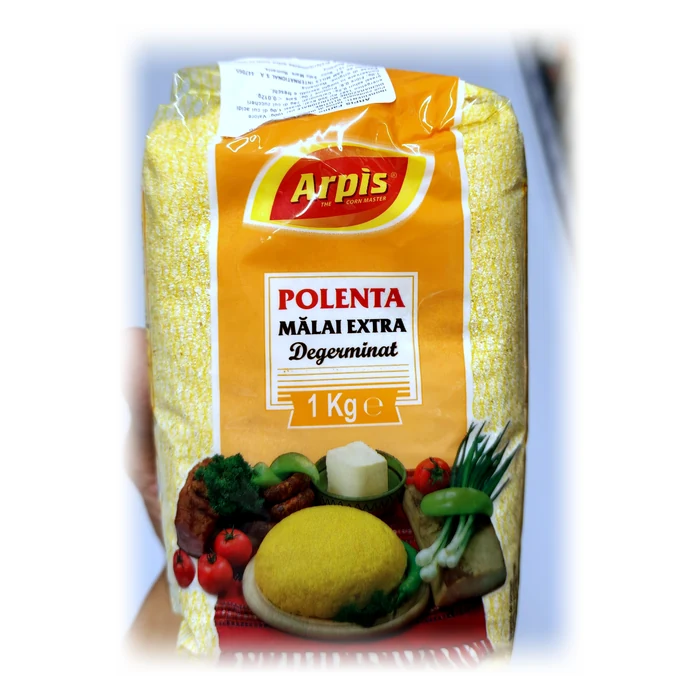 Arpis Polenta, mălai extra degerminat — farina di mais degerminata