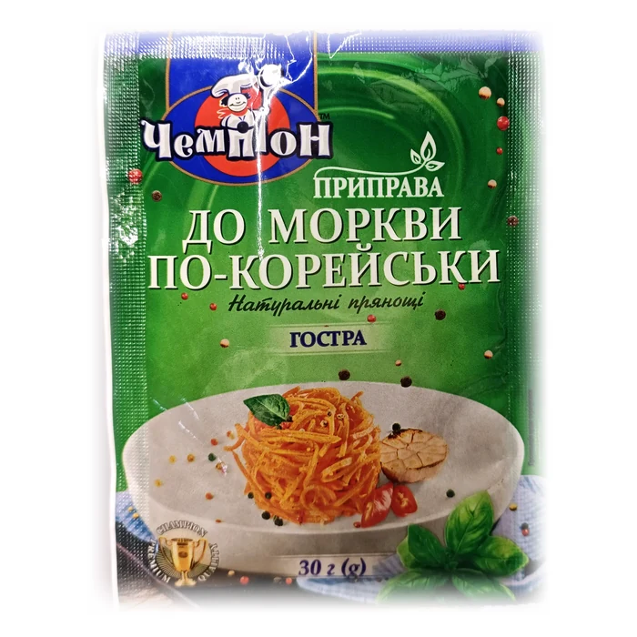 Чемпіон Приправа до моркви по-корейськи, гостра — condimento piccante per carote alla coreana