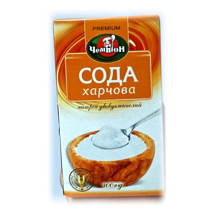 Чемпіон Сода харчова Premium — bicarbonato di sodio alimentare