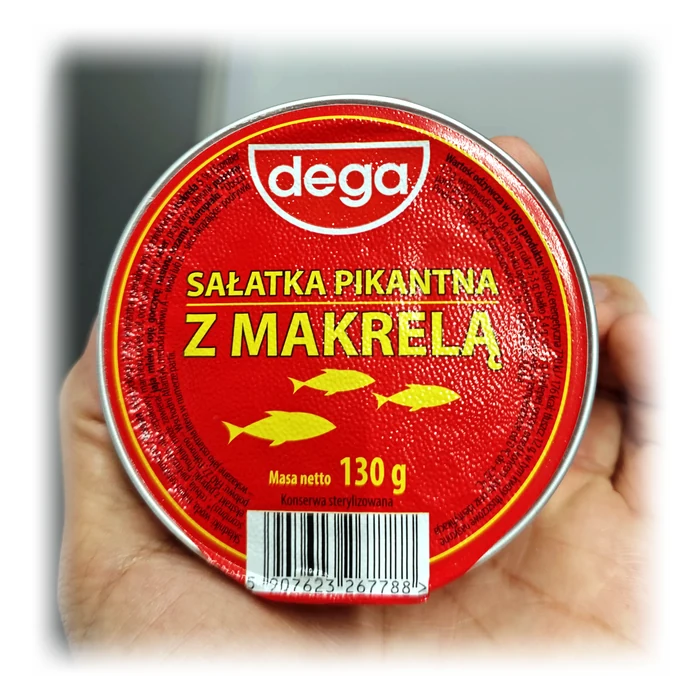 dega Sałatka pikantna z makrelą — insalata piccante di sgombro con verdure