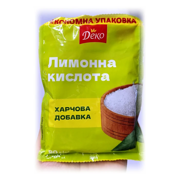 Деко Лимонна кислота — acido citrico, confezione famiglia