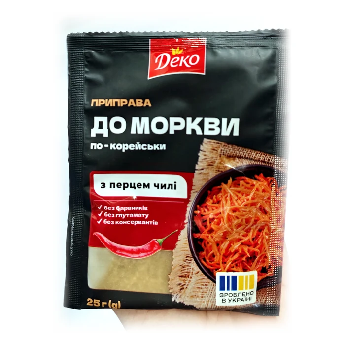 Деко Приправа до моркви по-корейськи — condimento per carote alla coreana