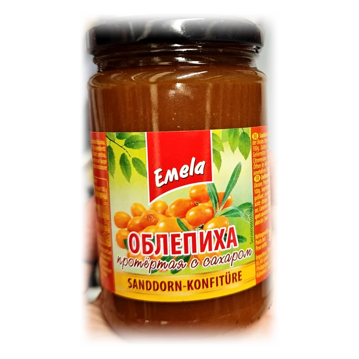 Emela Obłepicha — olivello spinoso passato con lo zucchero