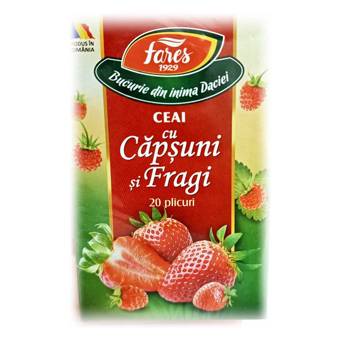 Fares Ceai cu căpșuni și fragi — infuso alla fragola e fragolina