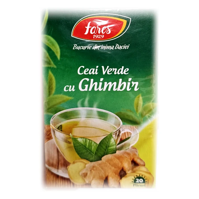Fares Ceai verde cu ghimbir — tè verde allo zenzero