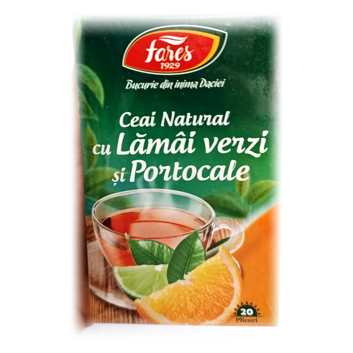 Fares Ceai natural cu lămâi verzi și portocale — infuso al lime e arancia