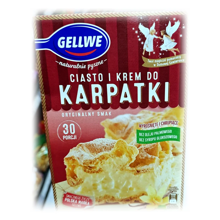 Gellwe Ciasto i krem do Karpatki — impasto e crema