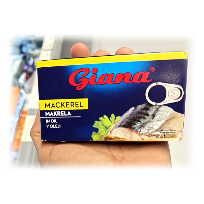 Giana Makrela v oleji — sgombro in olio