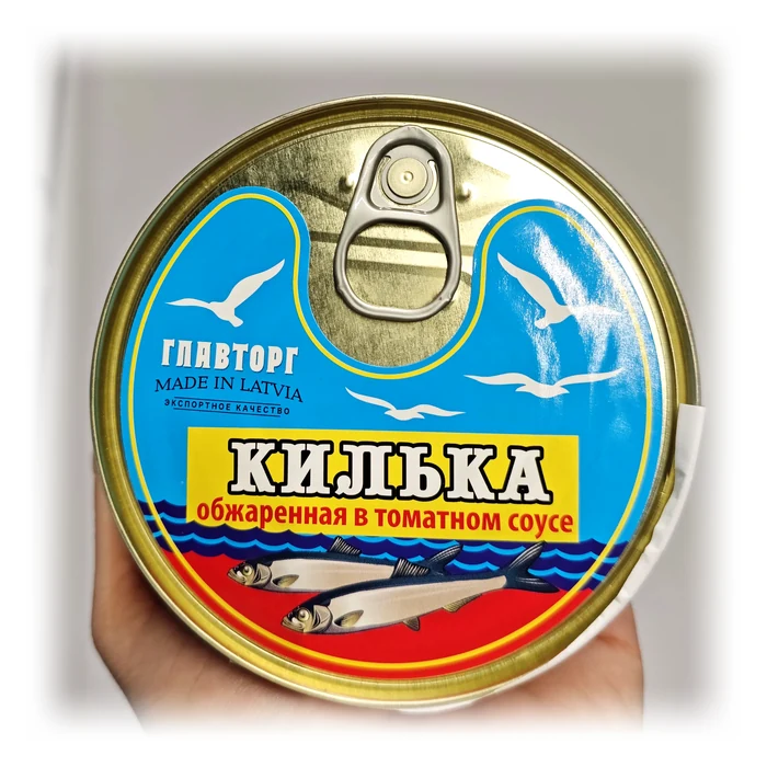 Главторг Килька обжаренная в томатном соусе — spratti fritti in salsa di pomodoro