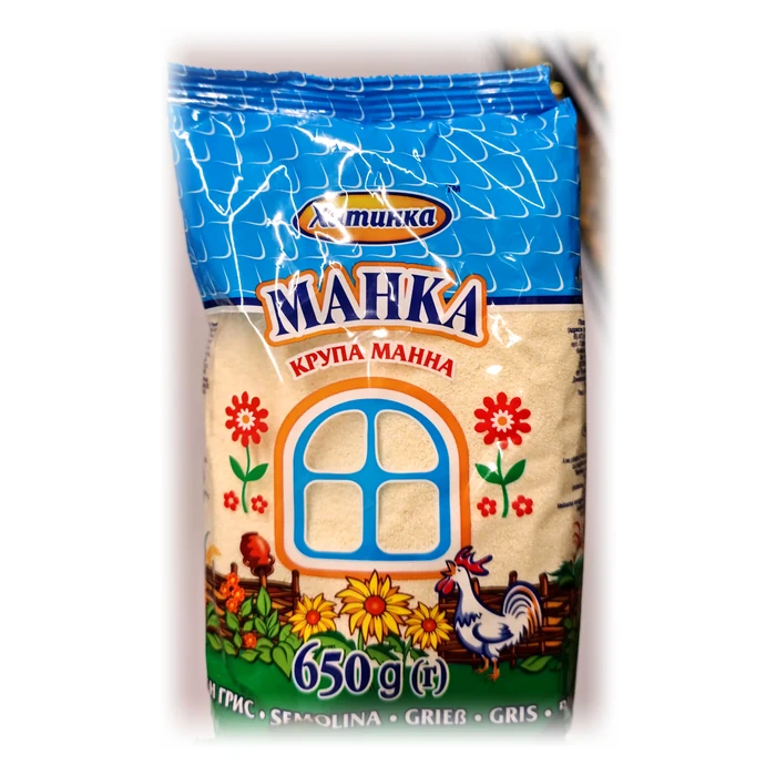 Хатинка Манка, крупа манна — semolino di grano