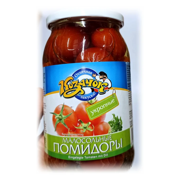 Козачок Малосольные помидоры укропные — pomodori poco salati all'aneto