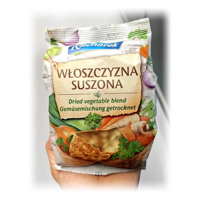 Kucharek Włoszczyzna suszona — mix di verdure essiccate per brodo