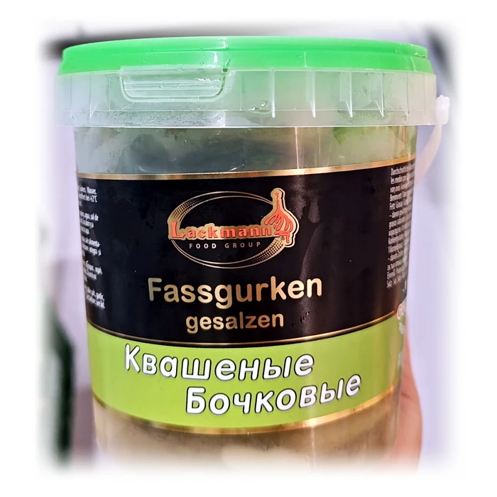 Lackmann Fassgurken gesalzen / Квашеные бочковые — cetrioli fermentati stile botte, secchiello