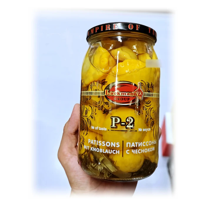 Lackmann Патиссоны с чесноком — pattypan marinati con aglio
