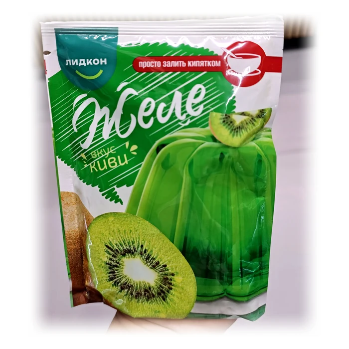 Лидкон Желе вкус киви — gelatina al kiwi