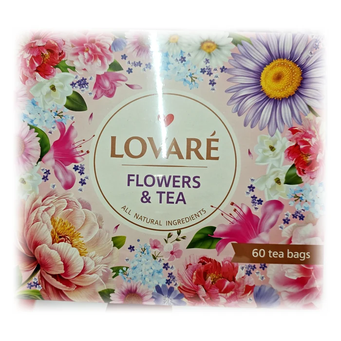 Lovaré Flowers & Tea — cofanetto di tè ai fiori assortiti