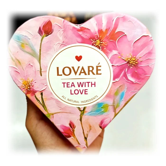 Lovaré Tea with Love — cofanetto a cuore