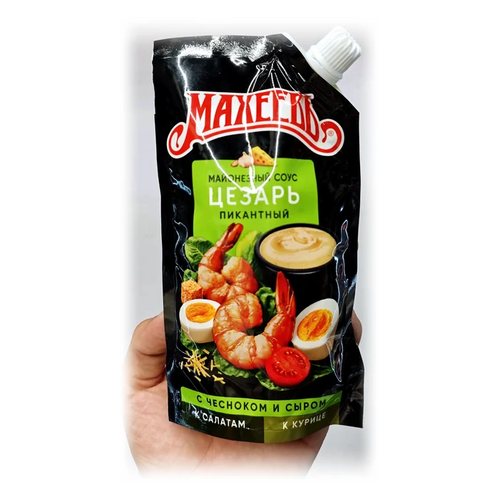 Mahejev Майонезный соус Цезарь пикантный — salsa Caesar piccante con aglio e formaggio