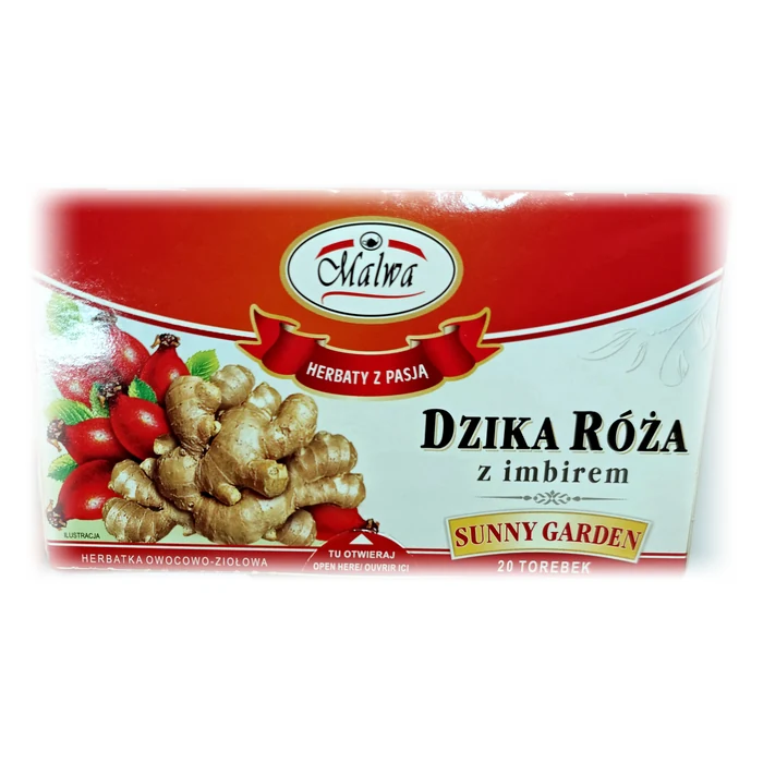 Malwa Dzika Róża z imbirem — infuso di rosa canina e zenzero