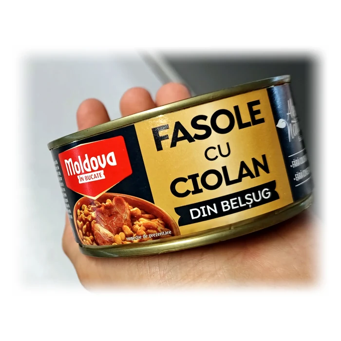 Moldova în bucate Fasole cu ciolan din belșug — fagioli con stinco di maiale