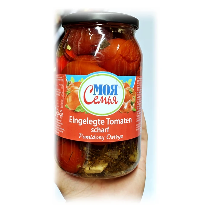 Моя Семья Pomidory ostrye — pomodori marinati piccanti