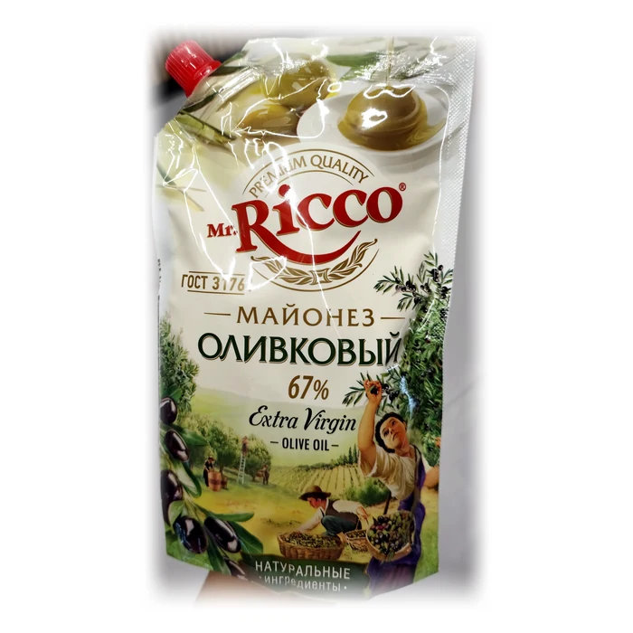 Mr. Ricco Майонез Оливковый 67% con olio extra vergine di oliva