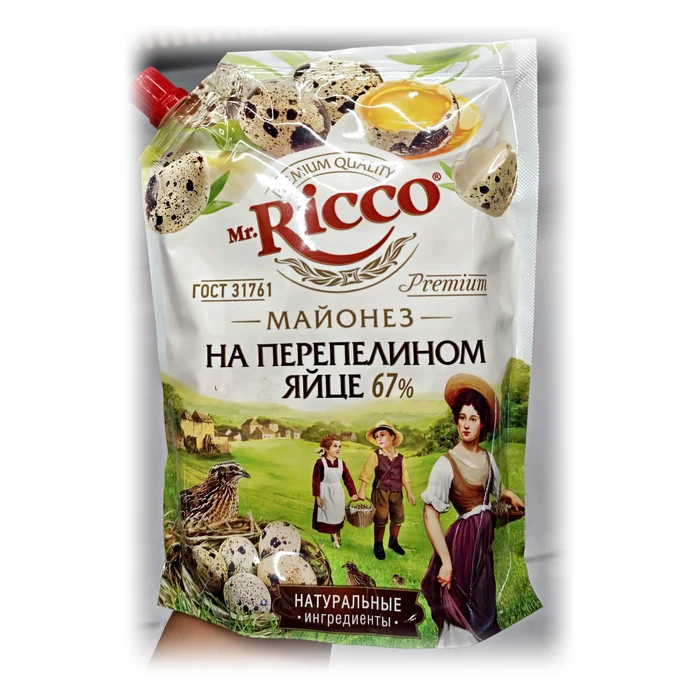 Mr. Ricco Майонез на перепелином яйце 67% — maionese su uovo di quaglia
