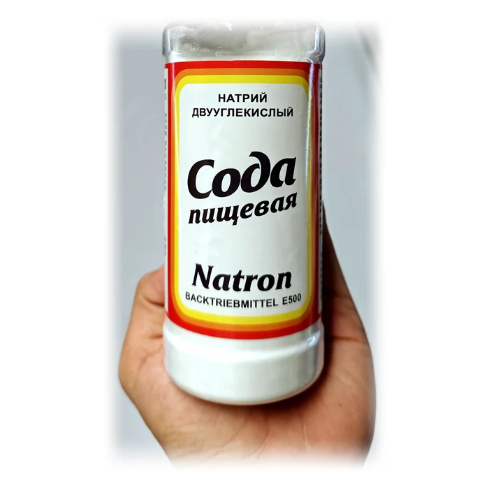 Natron Сода пищевая / Natron E500 — bicarbonato in barattolo dosatore