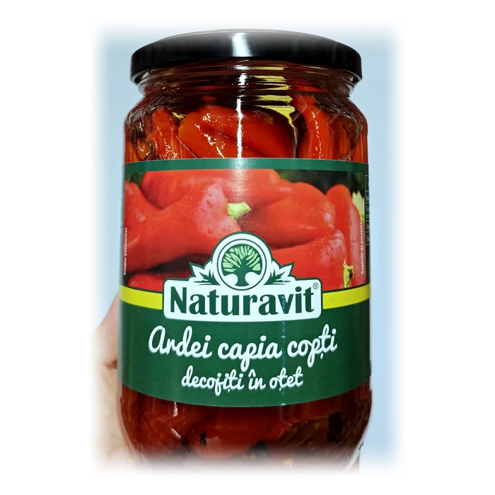 Naturavit Ardei capia copți decojiți în oțet — peperoni capia arrosto pelati in aceto
