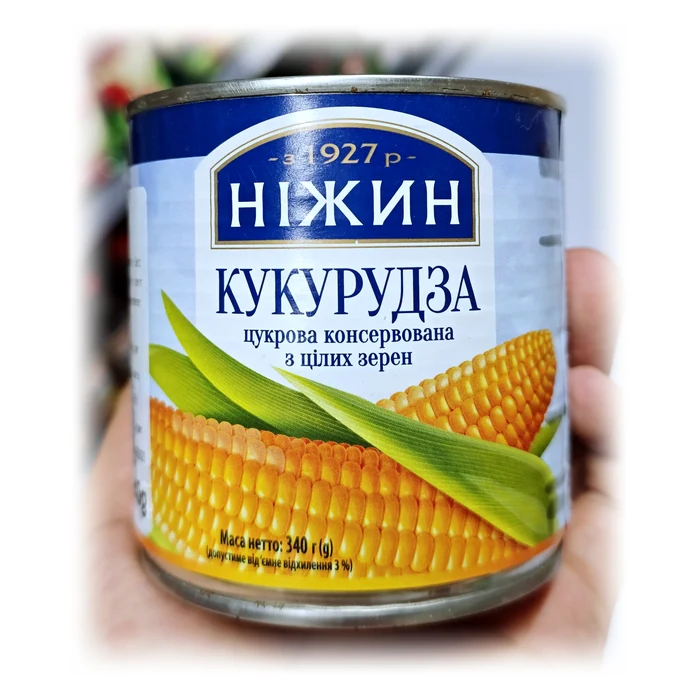 Ніжин Кукурудза цукрова консервована — mais dolce in chicchi