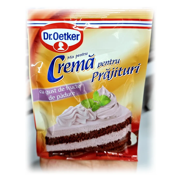 Dr. Oetker Mix pentru cremă pentru prăjituri cu gust de fructe de pădure — crema per torte ai frutti di bosco