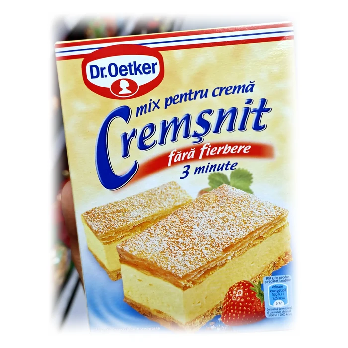 Dr. Oetker Mix pentru cremă Cremșnit — crema senza cottura