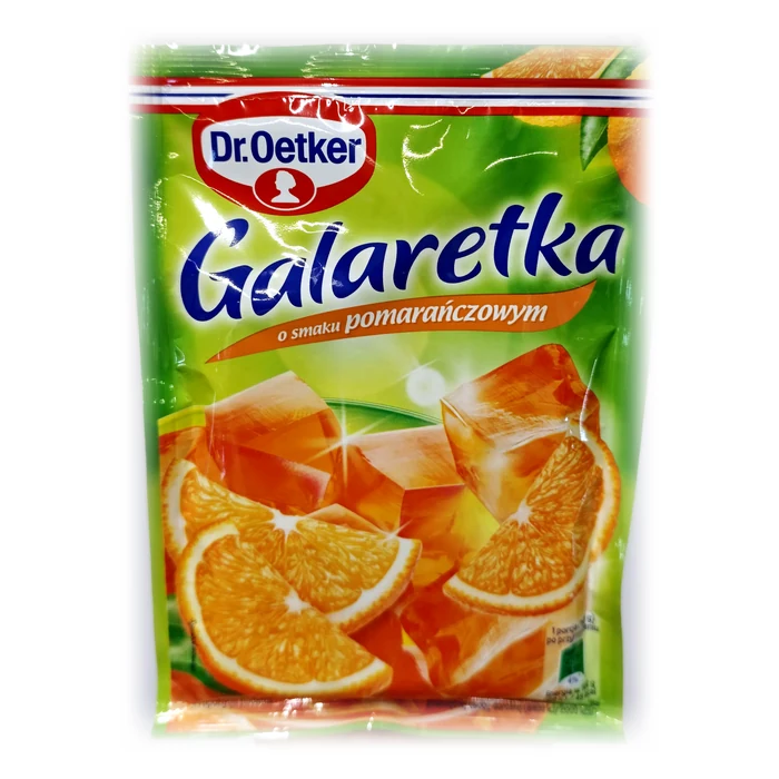 Dr. Oetker Galaretka o smaku pomarańczowym — gelatina all'arancia