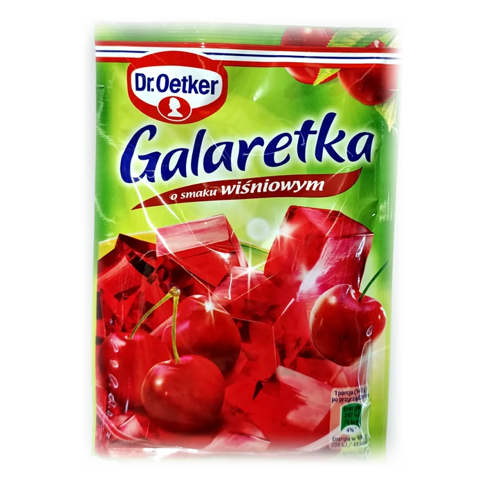 Dr. Oetker Galaretka o smaku wiśniowym — gelatina all'amarena