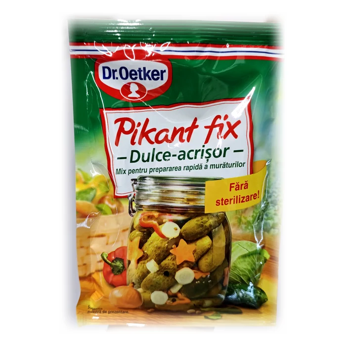 Dr. Oetker Pikant fix dulce-acrișor — mix per murături agrodolci, senza sterilizzazione