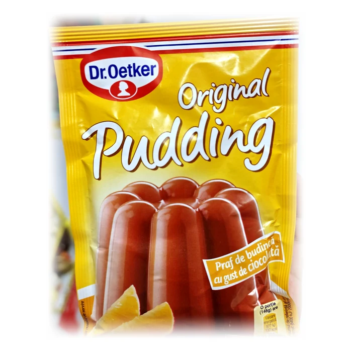 Dr. Oetker Original Pudding cu gust de ciocolată — preparato per budino al cioccolato