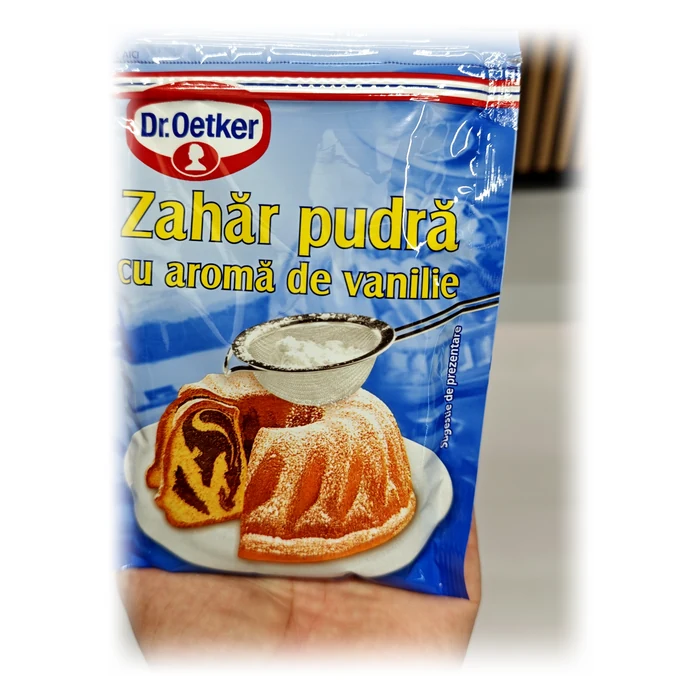 Dr. Oetker Zahăr pudră cu aromă de vanilie — zucchero a velo alla vaniglia