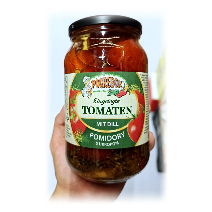 Pogrebok Pomidory s ukropom — pomodori marinati all'aneto