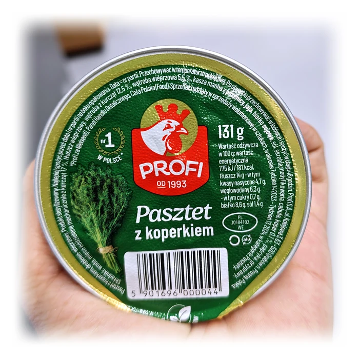 Profi Pasztet z koperkiem — paté polacco all'aneto