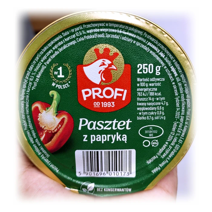 Profi Pasztet z papryką — paté polacco al peperone