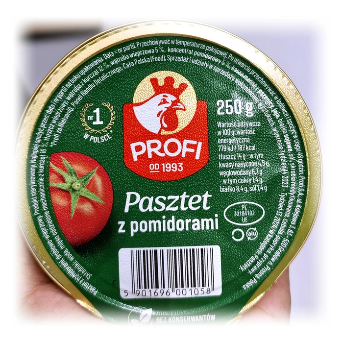 Profi Pasztet z pomidorami — paté polacco al pomodoro